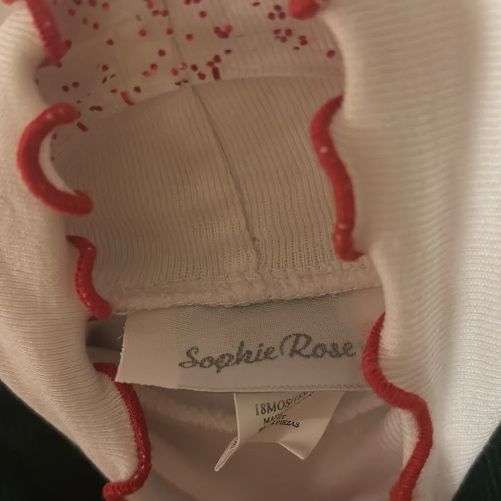 Sophie Rose Corduroy Christmas Jumper w Turtle Neck Bodysuit 18 Months - Picture 2 of 5